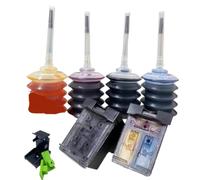 Kit de Recarga de Cartucho de Tinta Compatible con HP 60 XL para Deskjet F2480 F2420 F4480 F4580 F4280 D2660 D2530 D2560 PhotoSmart C468(One Set with Ink)