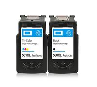 Kit de Recarga de Cartuchos PG 560 CL 561 Compatible con impresoras TS7450 TS7451 TS5350 TS5351 TS5352 TS5353 Reemplazo para Cartuchos de Tinta PG560 CL560(1set)