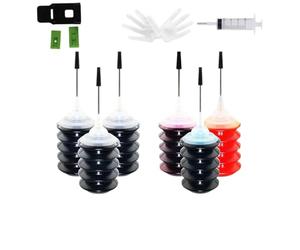 Kit de Recarga de Tinta Compatible con Cartuchos de Tinta Combinados Verite 5 5XL 5XXL 5 3XL, Paquete a Granel para V50 V55 V55W Eco V55 Plus V60 Eco V640(3pcs Black 3 C)