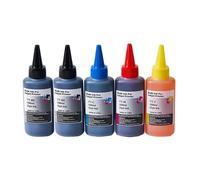 Kit de Recarga de Tinta de 100 ml for Cartuchos de Impresora H-*0P 21 22 301 302 304 121 122 123 650 652 300 140 141 63 65 343 338(5PK with Syringe)