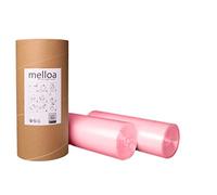 KIT de Recarga MELLOA Para Cartuchos de Pañales 40 Recarga compatible con Tommee Tippee Sangenic Tec Simplee Twist & Click Spross Ubbi Magic Littycat y muchos otros (Rosa, 400m + Tubo de papel)