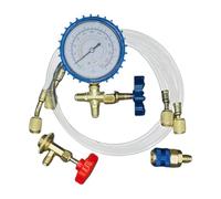 Kit De Recarga Para Aire Acondicionado De Coche | Kit de Recarga de Aire Acondicionado para Vehículos | Manómetro Y Acoples Rápidos Para Vehículos Y Mantenimiento En Hogar