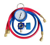 Kit de recarga R134A - Manguera de aire acondicionado para coche con manómetro, kit de recarga de aire acondicionado, manguera de refrigerante, kit de manómetro con regulador, herramienta de aire