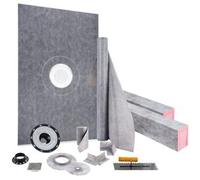 Kit de Receptor de Ducha Impermeable SucceBuy, 122 x 183 cm, Plato de Desagüe Central de ABS