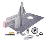 Kit de Receptor de Ducha Impermeable SucceBuy, 96 x 152 cm, con Desagüe Desviado y Bordes de ABS