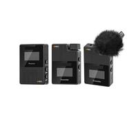 Kit De Receptor De Transmisores De Micrófono Profesional De Micrófono Inalámbrico For Cámara DSLR Smartphone(D2 KIT(Black))