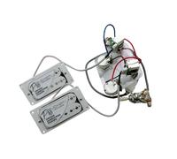 Kit De Recogida De Bobina Alnico 5 Hue Con Cable De Vaivén Versión Profesional Disponible En Varios Colores Puente de guitarra eléctrica pastilla eléctrica(2)