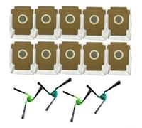Kit de recogida de polvo y limpieza de bordes con cepillos laterales para ROOMBA Max 705 para COMBO y 706 para robots COMBO (14 piezas)