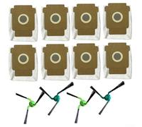 Kit de recogida de polvo y limpieza de bordes con cepillos laterales para ROOMBA Max 705 para COMBO y 706 para robots COMBO (12 piezas)