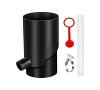 Kit de recolección de Agua de Lluvia: desviador de bajante de PP de 10 cm, Conector de Barril de Lluvia Resistente a la Intemperie, portátil de captación de, colector de Agua de canalón