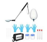 Kit de recolección de orina de perro, colector de orina telescópico para mascotas, soporte de ángulo ajustable para cachorros, patio, caseta, alfombra para mascotas, muebles de suelo