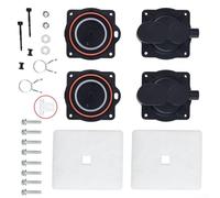 Kit de reconstrucción de bomba de aire para aireador para interruptor blanco, compatible con modelos HP 60/80, AA500, AS500, DF-50, H365-H600, incluye 8 tornillos, 2 filtros de aire, 1 tornillo de