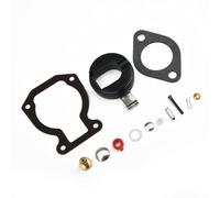Kit de reconstrucción de carburador con flotador para motores fueraborda Johnson & Evinrude - Compatible con modelos de 4 HP a 15 HP (1968-1993), incluye juntas, J