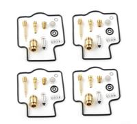 Kit de reconstrucción de carburador de motocicleta para Kawasaki ZXR400 91-99 - 4 juegos de piezas de reparación de junta de cuenco flotante anillo de sellado restauración del motor