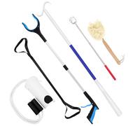 Kit de recuperación de reemplazo de cadera de 6 piezas para pacientes mayores y de cirugía de rodilla y espalda con agarrador, ayuda para calcetines, levantador de piernas, extractor de zapatos,