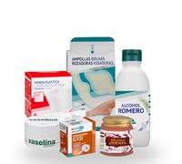 Kit de Recuperación Deportiva y Alivio Muscular - Pack Anti-Rozaduras con Apósitos Hidrocoloides, Bálsamo Oriental, Venda Cohesiva y Alcohol de Romero.