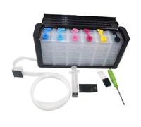 Kit de reemplazo de Caja de Tanque vacío for Impresora de 6 Colores, Estuche de Recarga CISS DIY for Sistema de Suministro Continuo de Tinta EP-Son Canon HP Brother