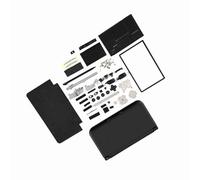 Kit de Reemplazo de Carcasa Completa con Botones, Interruptores y Piezas Interiores para 3DS XL (Negra)