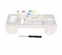 Kit de reemplazo de diapasón de cuello de ukelele, diapasón de palisandro con perillas de cuerda y juego de puente, accesorio de instrumento para ukelele de 23 pulgadas (Plata)