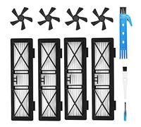 Kit de reemplazo de filtro y cepillo lateral ultra rendimiento para Neato Connected D3 D4 D5 D6 D7 Botvac serie D75 D80 D80 y Botvac 70e 75 80 85 robótica (Set 1)