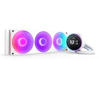 NZXT Kraken Elite 360 RGB - AIO CPU Liquid Cooler - 360mm Radiator - F360 RGB Core Fan - Customizable 2.72 IPS LCD - Intel LGA 1700, 1200/115X, 1851 - AMD AM5, AM4 - Blanco