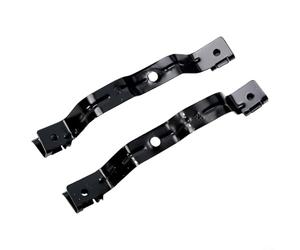 Kit de refuerzo de soporte de forro de parachoques delantero, 2 piezas, compatible con Tesla para modelos 3 2017 a 2022 años de producción (negro)