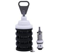 Kit de rehabilitación de válvula suavizante compatible con Fleck 5600, incluye pistón principal suavizante 60102-00, sellos y espaciadores 60125, tornillos, pistón de salmuera 60032 y sello inferior