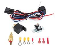 Kit de Relé de Ventilador de Refrigeración del Radiador, Relé de Ventilador de Refrigeración de Plástico, Protector de Sobrecarga del Ventilador de Refrigeración, Interruptor de Temperatura del Termos