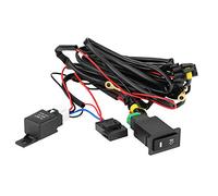 Kit de relé para luces antiniebla LED 12 V/24 V con interruptor basculante, fusible impermeable y cableado ensamblado - compatible la mayoría coches, barcos barras luz
