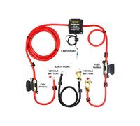 Kit de relé sensible al voltaje - VEVOR - Kit aislador de batería dual de 12 V con cable de 4 m