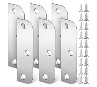 Kit de relleno de bisagra de puerta de acero inoxidable para gestionar las variaciones de tolerancia entre los componentes de puerta, marco y bisagra en instalaciones estándar (plateado)