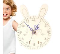 Kit de Reloj de Bricolaje de Madera - Kit Modelo de Madera para Construir artesanías Modelo Reloj,Kit Modelo de Madera para niños para Construir, Reloj de Madera Bricolaje para Aula, Sala gi