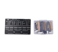 Kit de reloj de circuito digital de 6 bits, para enseñanza y entrenamiento, reloj electrónico CC 4.5-5.5V, kit de soldadura DIY con placa PCB, compatible con piezas o piezas+estilos de carcasa (piezas