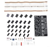 Kit de reloj de circuito digital de 6 bits para enseñanza y formación, piezas de soldadura electrónica con CC 4.5-5.5V para uso comercial e industrial, (piezas)