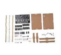 Kit de reloj digital DIY Electrónica Soldadura Práctica Set STEM Educativo Proyecto de Aprendizaje DC 4.5-5.5V Pantalla LED Montaje para Estudiantes Aficionados Entrenamiento (piezas + carcasa)