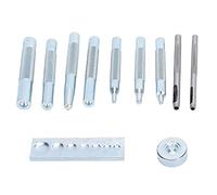 Kit de Remache de Cuero, Herramienta Remaches Snap Rivet Setter Base para Ojalos Tierras Perforación Agujeros para Perforaciones Hardware Manualidades Cuero Hardware Artesanía