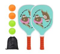 Kit de remo de bolas perforadas con bolsa de almacenamiento | Kit de remo de bolas con agujero deportivo, gran superficie de raqueta, accesorios deportivos para plazas, remo de pickleballs, tabla de