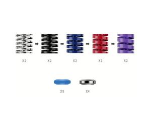 Kit de rendimiento de pedales Moza Racing RS069 CRP2 10 muelles 22 piezas Multicolor