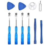 Kit de reparación con herramientas de apertura de 10 piezas, juego de destornilladores P2 Pentalobe + cruz + ranura + Tri-Point Y000, compatible con iPhone 11 Pro X XS XR 8 Plus 7 6S 6 SE 5S Apple