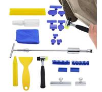 Kit de Reparación de Abolladuras,Reparación de Daños Auto con Pestañas,de Extracción para Abolladuras de Pintura de Automóvil | para Moto Principiantes y Expertos en Emergencia