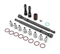 Kit de reparación de aceite de alta presión con tapón ciego y tubo vertical actualizado, compatible con E350/450 6.0L, incluye tubo distribuidor de combustible, pieza OEM 6E7Z 9A332A/B/W302908