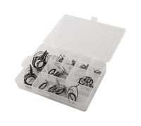 Kit de reparación de anillos guía de caña de pescar y punta con caja de almacenamiento, inserto de cerámica, marco de metal de doble capa, para construcción de postes de bricolaje y restauración de