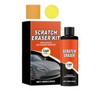 Kit de reparación de arañazos de coche - Botella de 100 g con y toalla, solución de pulido de coche, almohadilla de espuma para detalles | Restaurador de superficies de vehículo duradero para