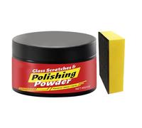 Kit de reparación de arañazos para vehículos - 30 g Window Cracks Care Powder With Sponge | Auto Cars Windshield Mirrors Detailing Maintenance Restoration Exterior Protection, Glass Fix Resin Clear