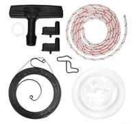 Kit de reparación de arranque de retroceso, juego de 7 piezas, montaje de rebobinado de tracción para motosierras, piezas de repuesto, herramienta de mantenimiento fácil de instalar para modelos MS340