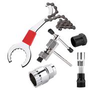 Kit de reparación de bicicletas, kit de reparación de bicicletas de carretera integrado, llave de gancho trasero, juego de herramientas de mantenimiento multifuncional para carreras, turismo, viajes