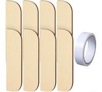 Kit de reparación de bisagras de madera, paquete de 8/16 placas de cubierta de agujero de puerta, relleno de madera de tamaño estándar para fijación de jamba rota, respaldo fuerte fácil de instalar