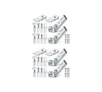 Kit de reparación de bisagras para puertas plegables de 4 piezas, juego de piezas para armarios corredizos plegables