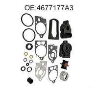 Kit de reparación de bomba de agua de 2 ciclos Mercury para Mariner 4677177A3 con carcasa para motores fueraborda 30 70 compatibles con modelos 1976 1997