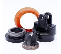 Kit de reparación de bomba de agua para bombas manuales con pistón de hierro fundido y sello de cuero, incluye perno y pasador de aleta para bomba de mango tipo 75, para mantenimiento de bomba